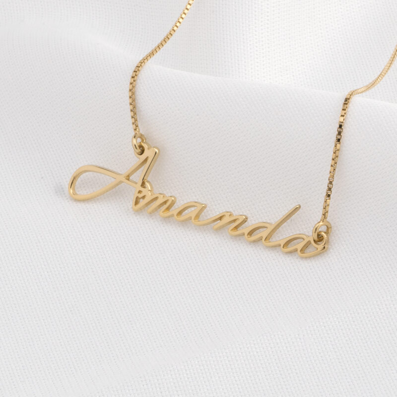 Dainty Custom Name Necklace - Image 5