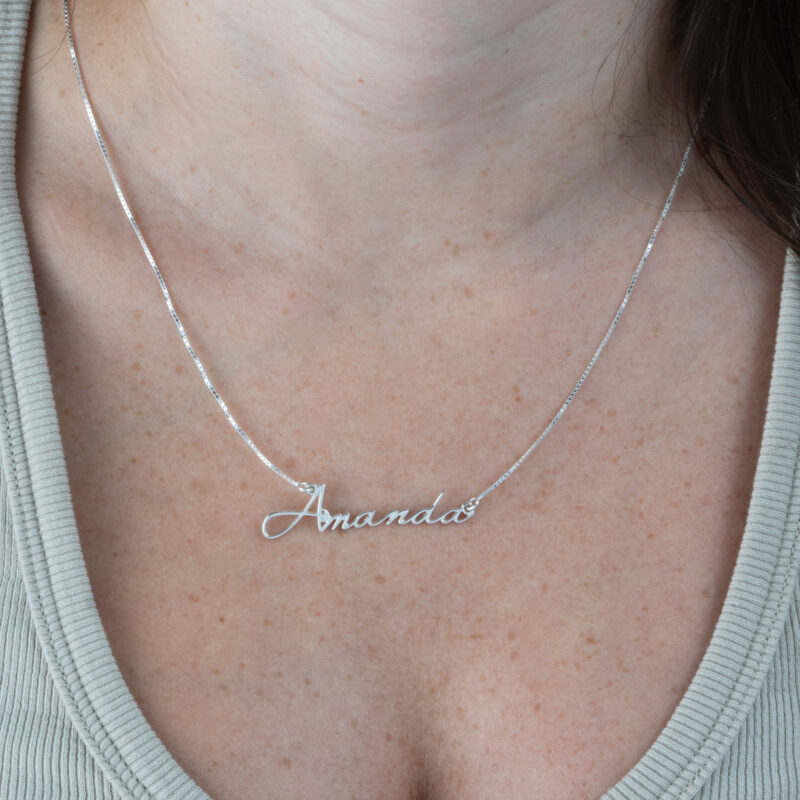 Dainty Custom Name Necklace - Image 8