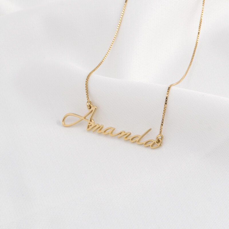 Dainty Custom Name Necklace - Image 3