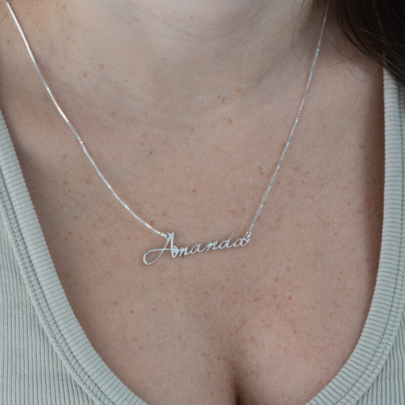Dainty Custom Name Necklace - Image 2