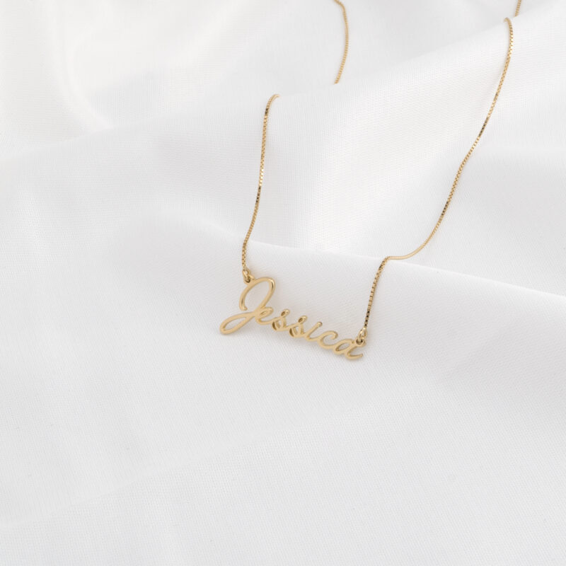Cursive Script Name Necklace - Image 7