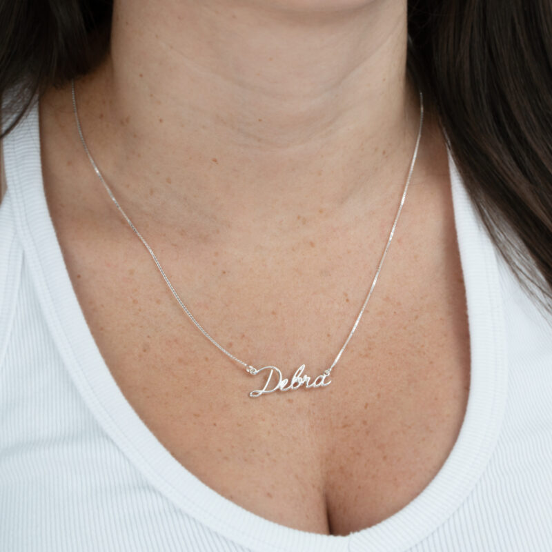Cursive Script Name Necklace - Image 2