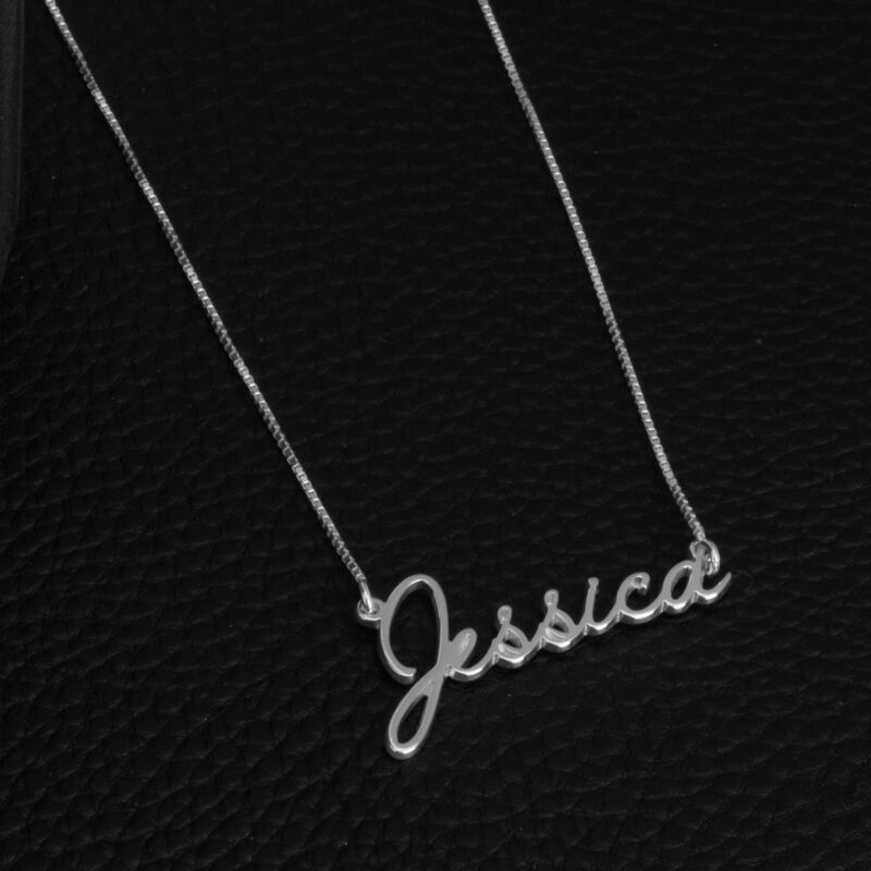 Cursive Script Name Necklace - Image 6