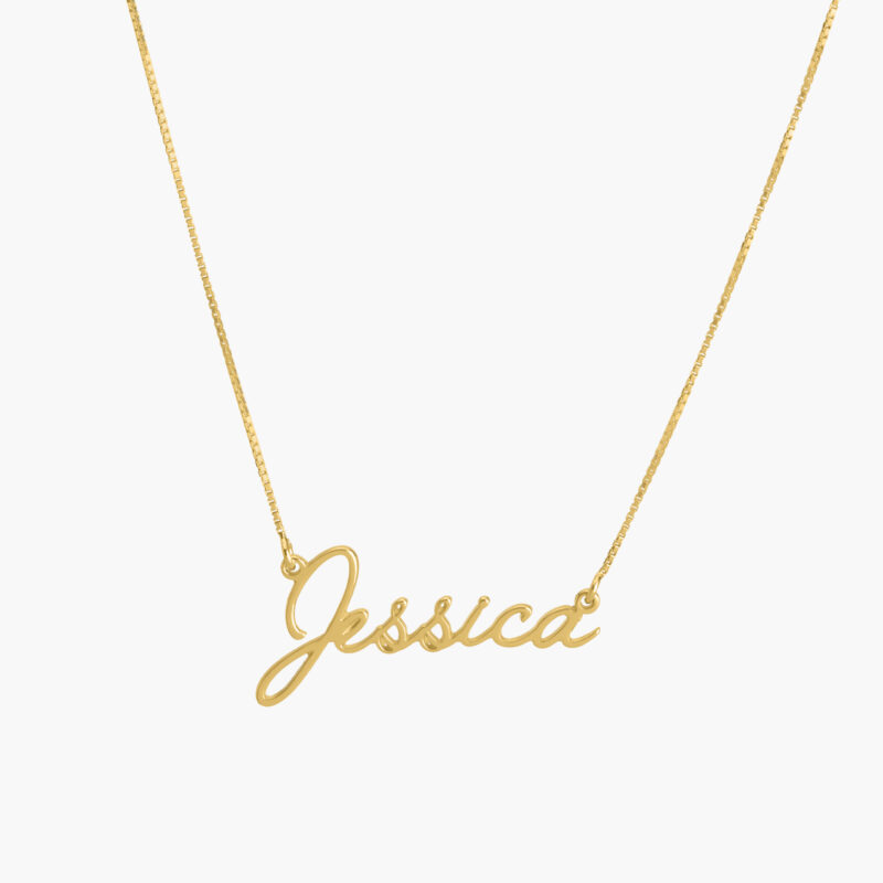 Cursive Script Name Necklace